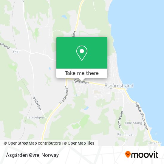 Åsgården Øvre map