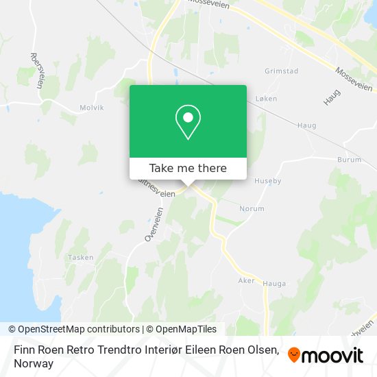 Finn Roen Retro Trendtro Interiør Eileen Roen Olsen map