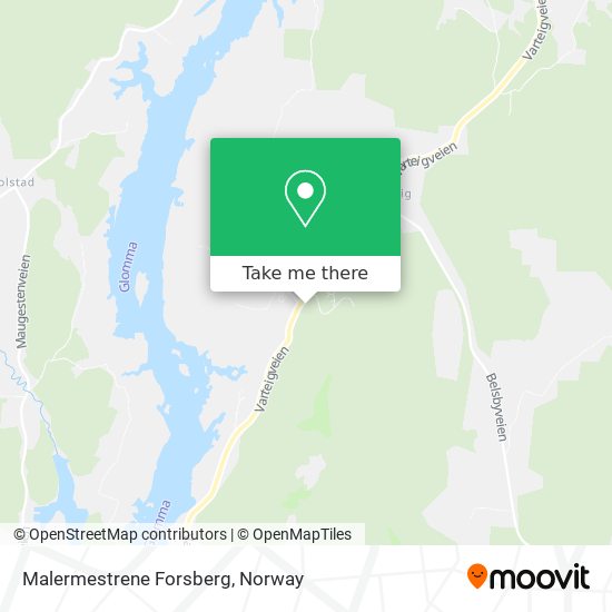 Malermestrene Forsberg map