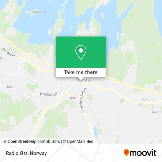 Radio Øst map