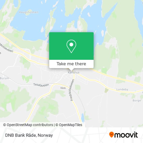 DNB Bank Råde map