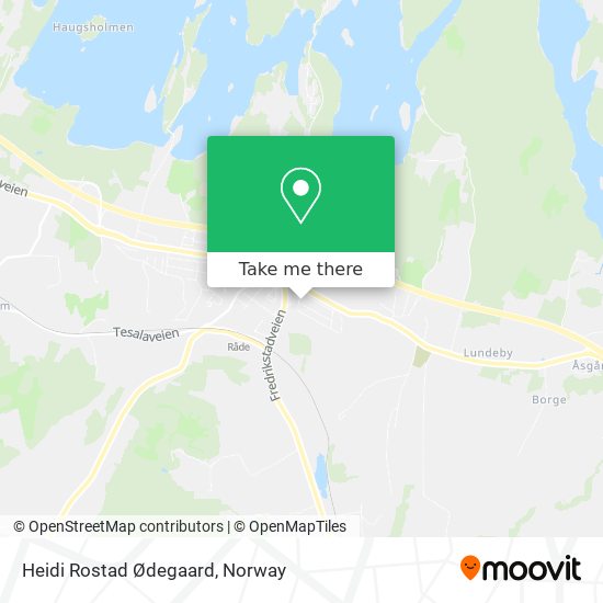 Heidi Rostad Ødegaard map