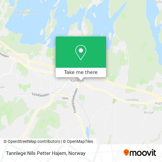 Tannlege Nils Petter Hajem map