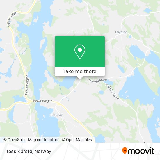 Tess Kårstø map