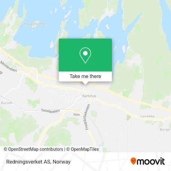 Redningsverket AS map