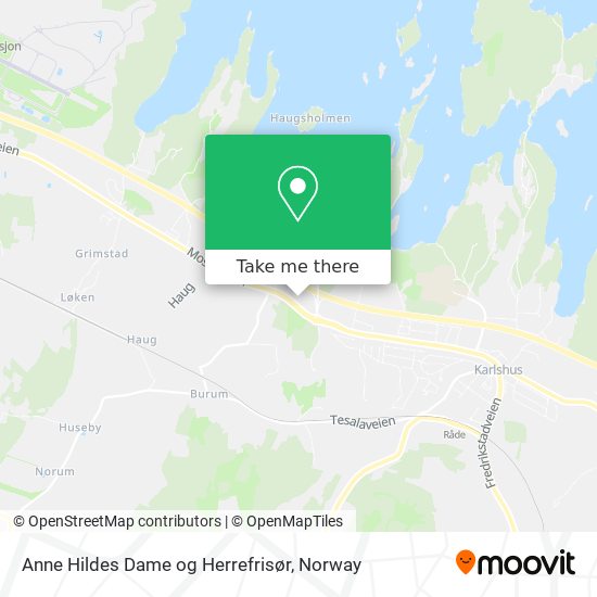 Anne Hildes Dame og Herrefrisør map