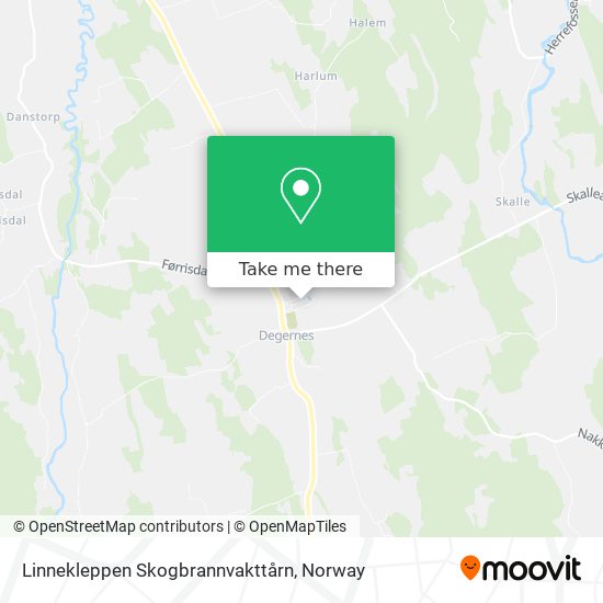 Linnekleppen Skogbrannvakttårn map
