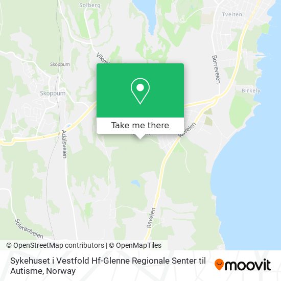 Sykehuset i Vestfold Hf-Glenne Regionale Senter til Autisme map
