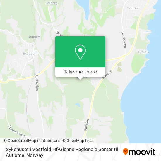 Sykehuset i Vestfold Hf-Glenne Regionale Senter til Autisme map