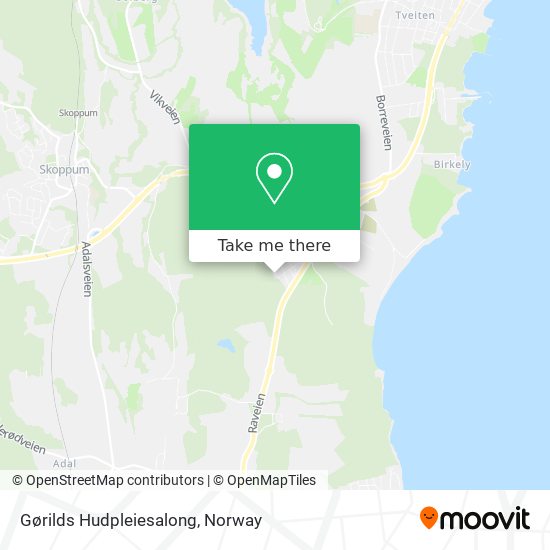 Gørilds Hudpleiesalong map