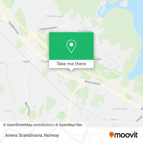 Ariens Scandinavia map