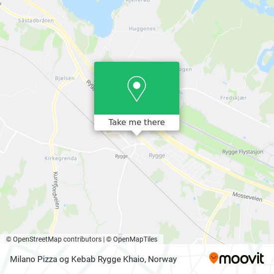 Milano Pizza og Kebab Rygge Khaio map