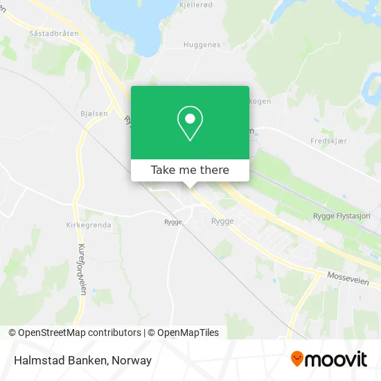 Halmstad Banken map