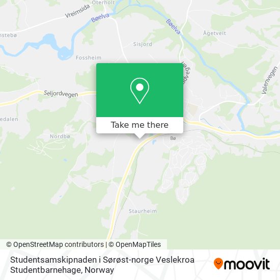 Studentsamskipnaden i Sørøst-norge Veslekroa Studentbarnehage map