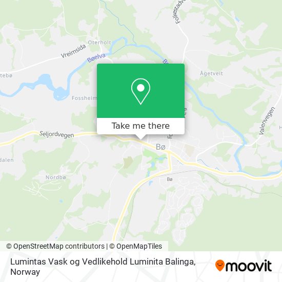 Lumintas Vask og Vedlikehold Luminita Balinga map