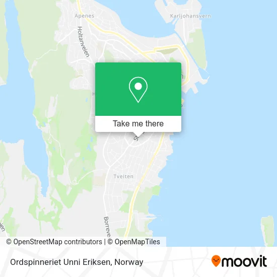 Ordspinneriet Unni Eriksen map