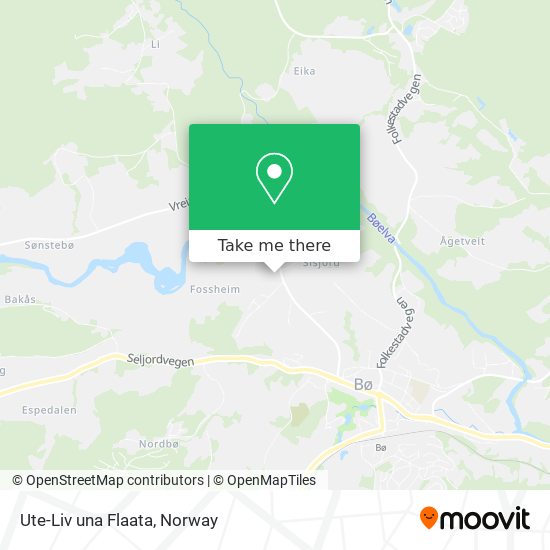 Ute-Liv una Flaata map