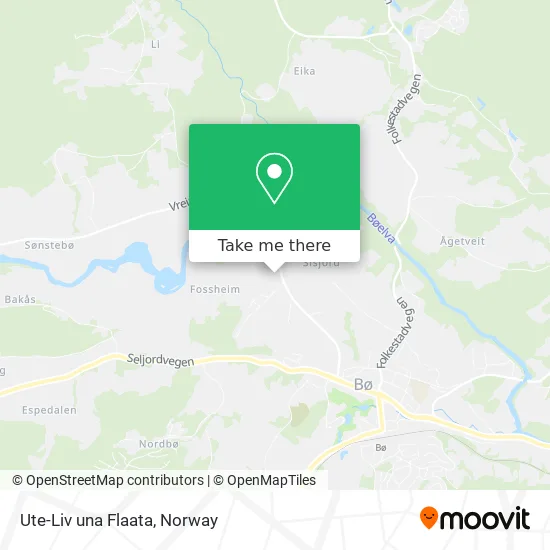 Ute-Liv una Flaata map