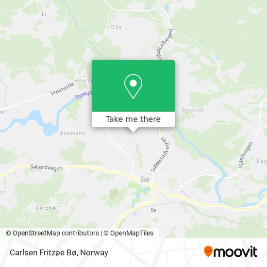 Carlsen Fritzøe Bø map