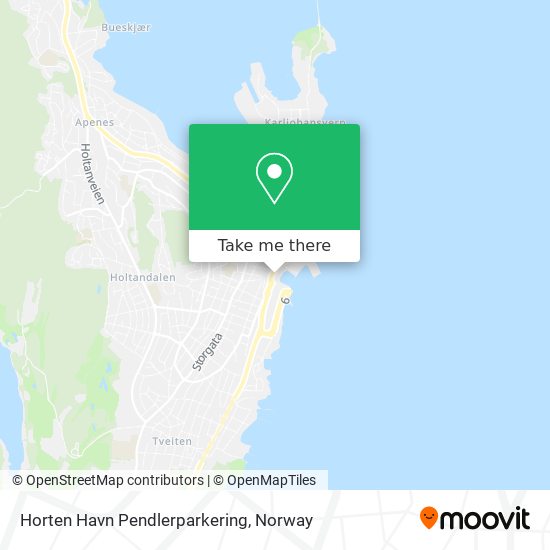 Horten Havn Pendlerparkering map