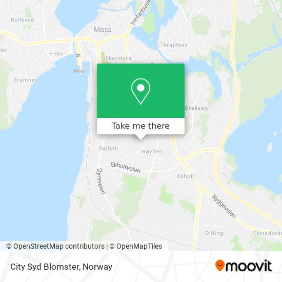 City Syd Blomster map