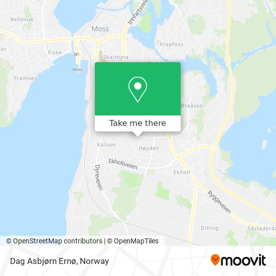 Dag Asbjørn Ernø map