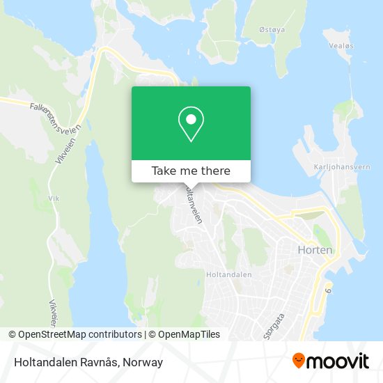 Holtandalen Ravnås map