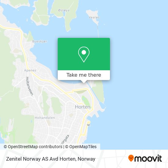 Zenitel Norway AS Avd Horten map