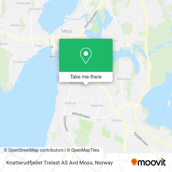 Knatterudfjellet Trelast AS Avd Moss map