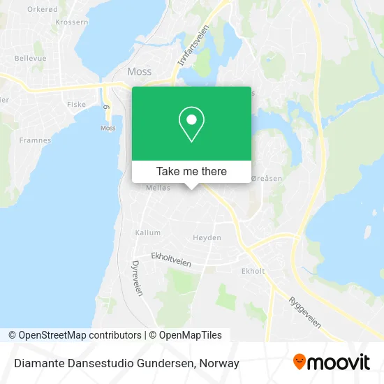 Diamante Dansestudio Gundersen map