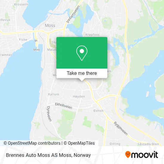 Brennes Auto Moss AS Moss map