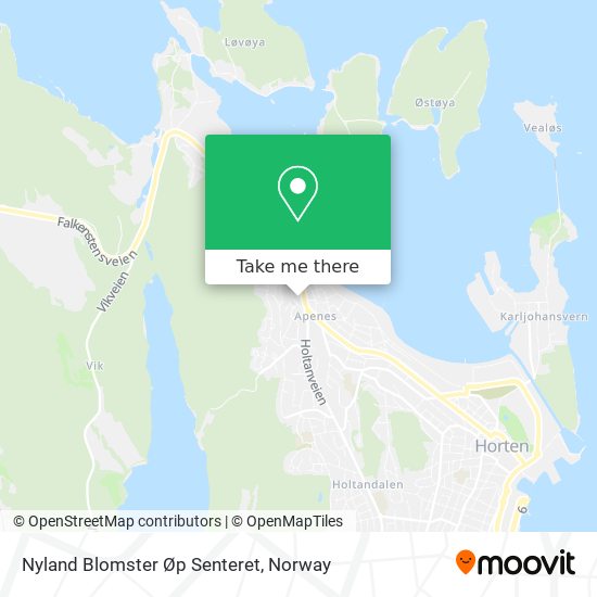 Nyland Blomster Øp Senteret map