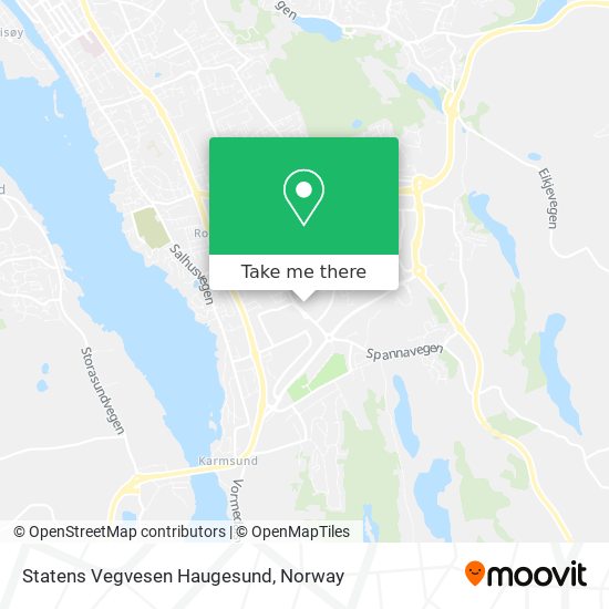 Statens Vegvesen Haugesund map