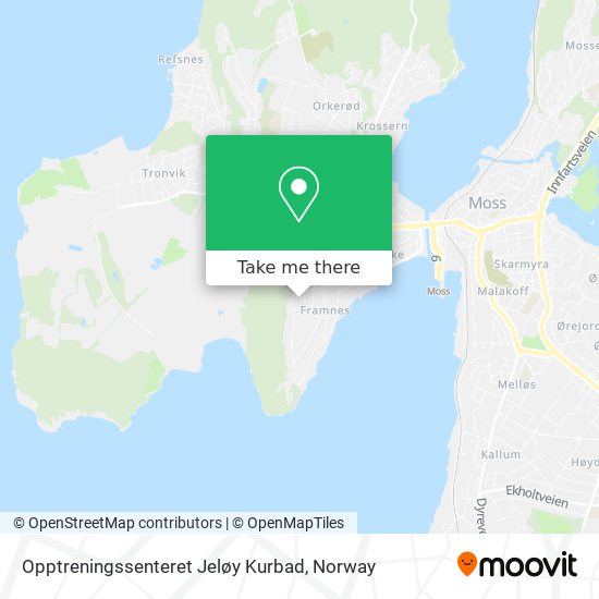 Opptreningssenteret Jeløy Kurbad map