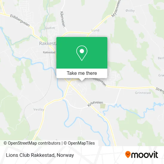 Lions Club Rakkestad map