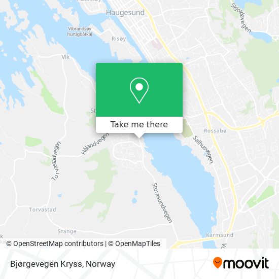 Bjørgevegen Kryss map