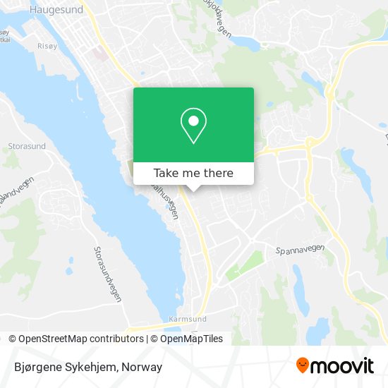 Bjørgene Sykehjem map