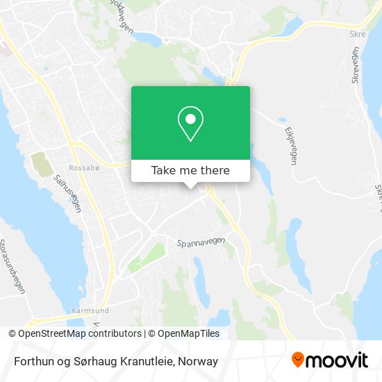 Forthun og Sørhaug Kranutleie map