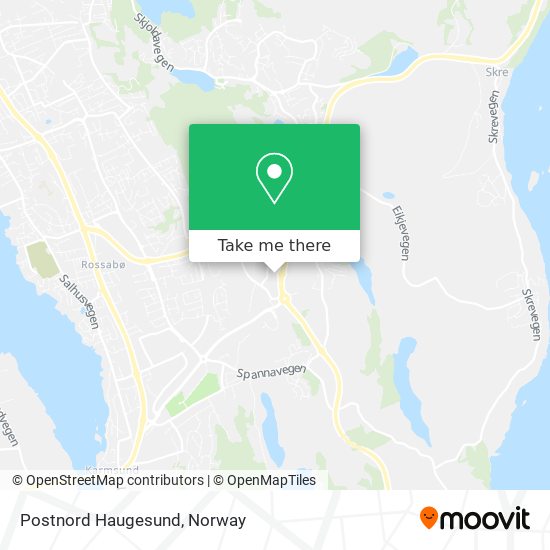 Postnord Haugesund map