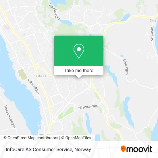 InfoCare AS Consumer Service map