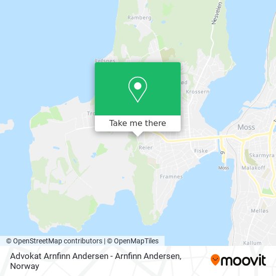 Advokat Arnfinn Andersen - Arnfinn Andersen map