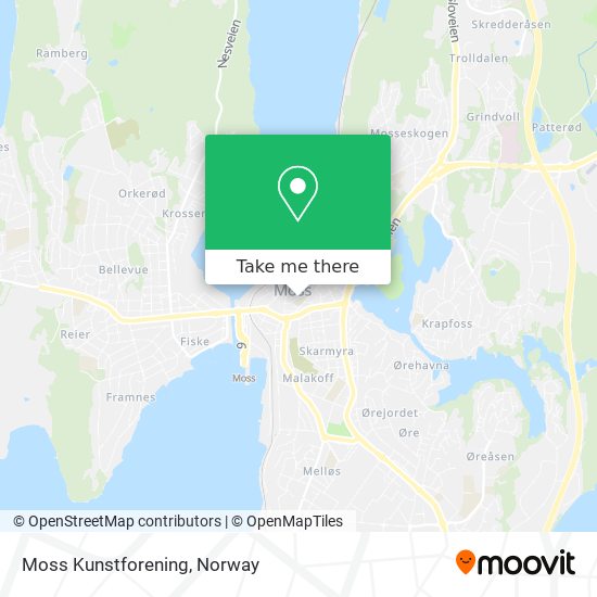 Moss Kunstforening map