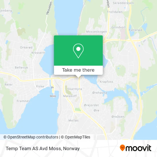 Temp Team AS Avd Moss map