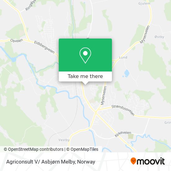Agriconsult V/ Asbjørn Melby map