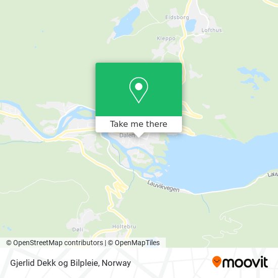 Gjerlid Dekk og Bilpleie map