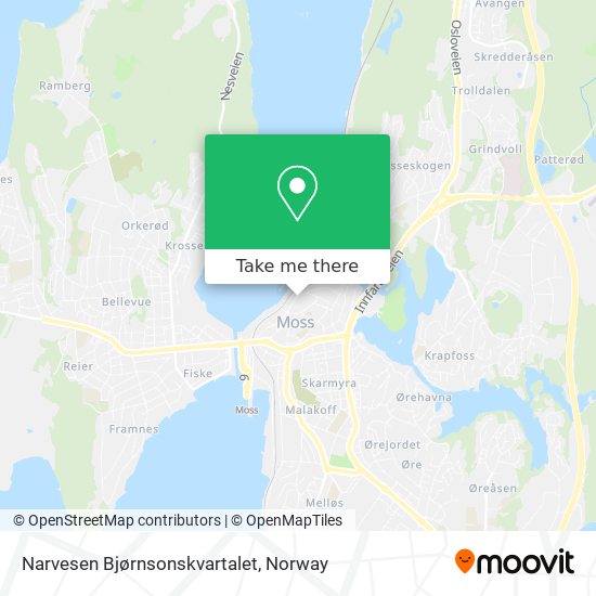 Narvesen Bjørnsonskvartalet map