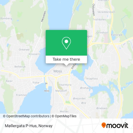 Møllergata P-Hus map