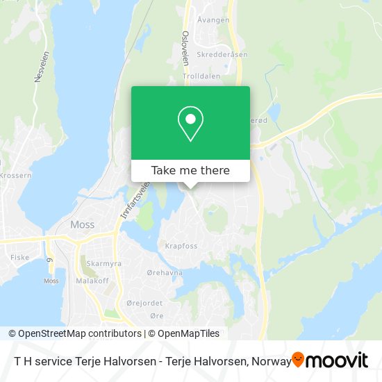T H service Terje Halvorsen - Terje Halvorsen map