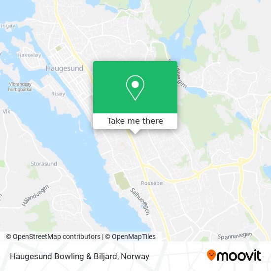 Haugesund Bowling & Biljard map