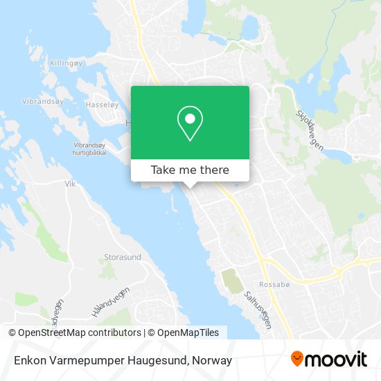 Enkon Varmepumper Haugesund map
